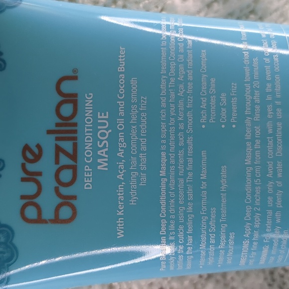 pure brazilian. DEEP CONDITIONING MASQUE, 237mL/8fl oz - Picture 5 of 9